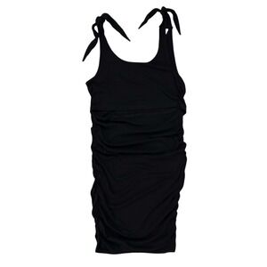 SHEIN Maternity Nursing Ruched Bodycon Dress XL LBD Chic Summer Date Night